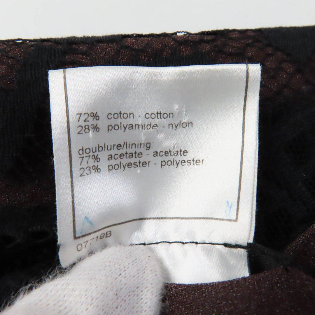 CHANEL Tight Skirt 98A P11845 Outer: 72% cotton, Outer: 28% nylon, Lining: 77% acetate, Lining: 23% polyester black Women 38 Used Authentic
