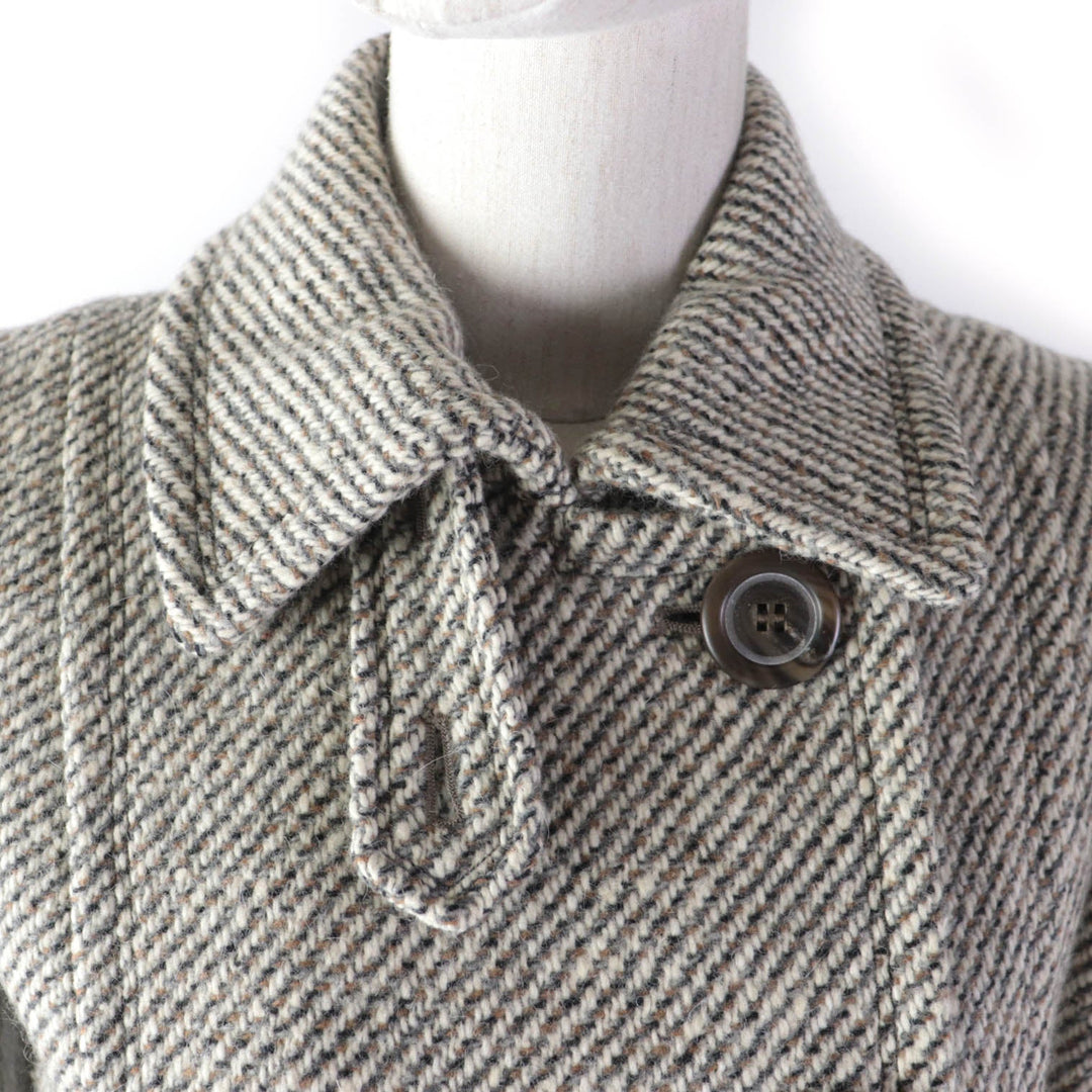 BURBERRY BLUE LABEL coat FNF61-851-09 Outer: 74% wool, Outer: 14% nylon, Outer: 12% angora, Lining: 100% polyester Beige type Women 36 Used Authentic