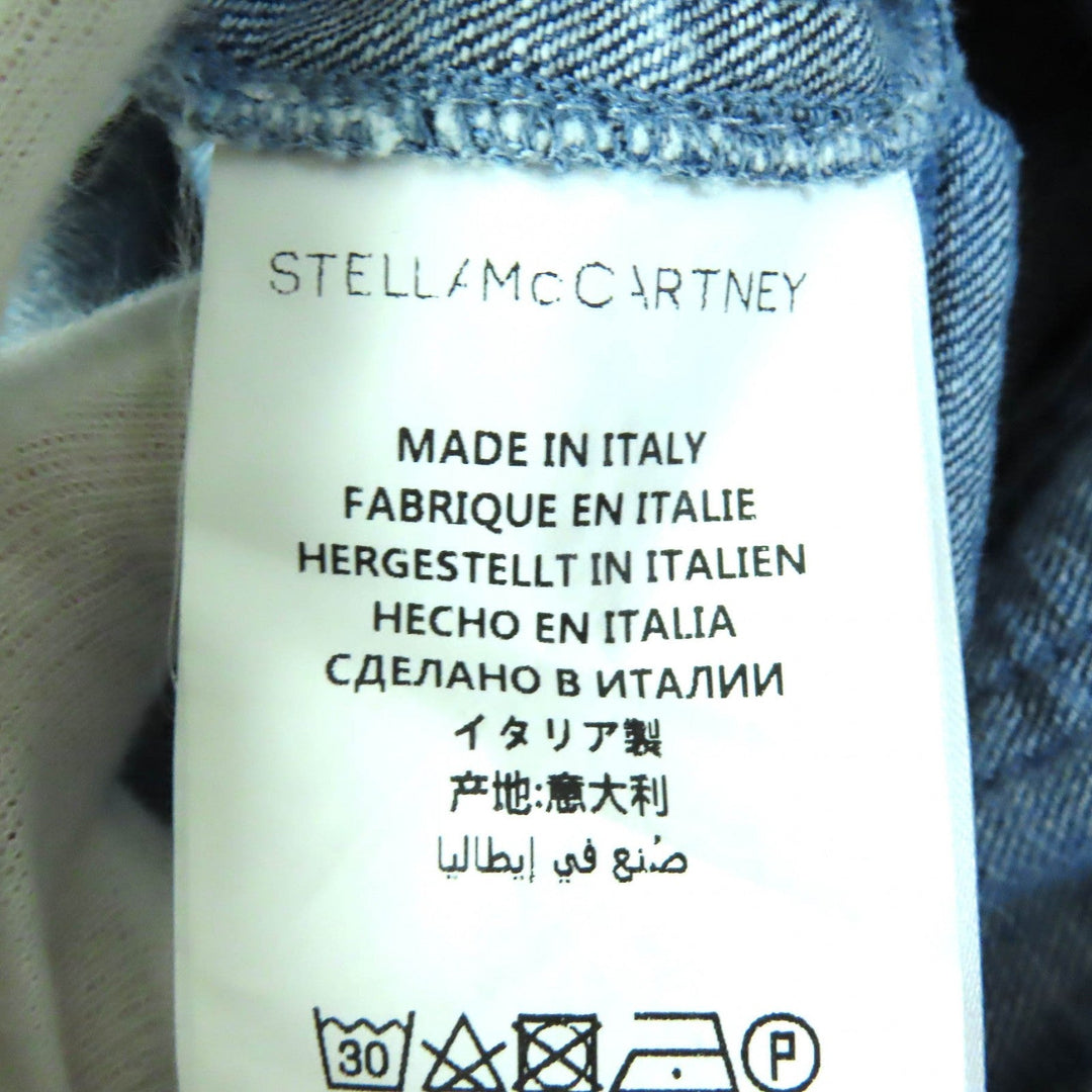 Stella McCartney Tsunagi 567905 Main: 100% cotton Indigo Blue White Women 36 Used Authentic