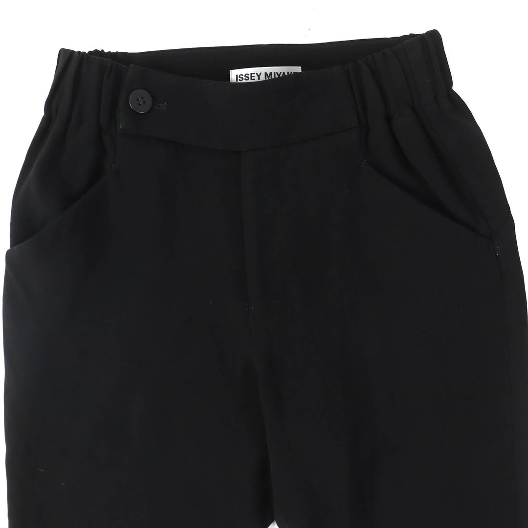 ISSEY MIYAKE Pants IM83FF019 Main: 95% triacetate, Main: 5% polyurethane black Women 1 Used Authentic