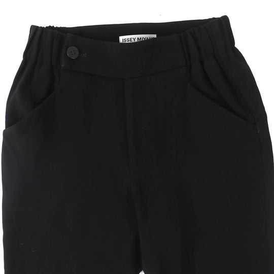 ISSEY MIYAKE Pants IM83FF019 Main: 95% triacetate, Main: 5% polyurethane black Women 1 Used Authentic