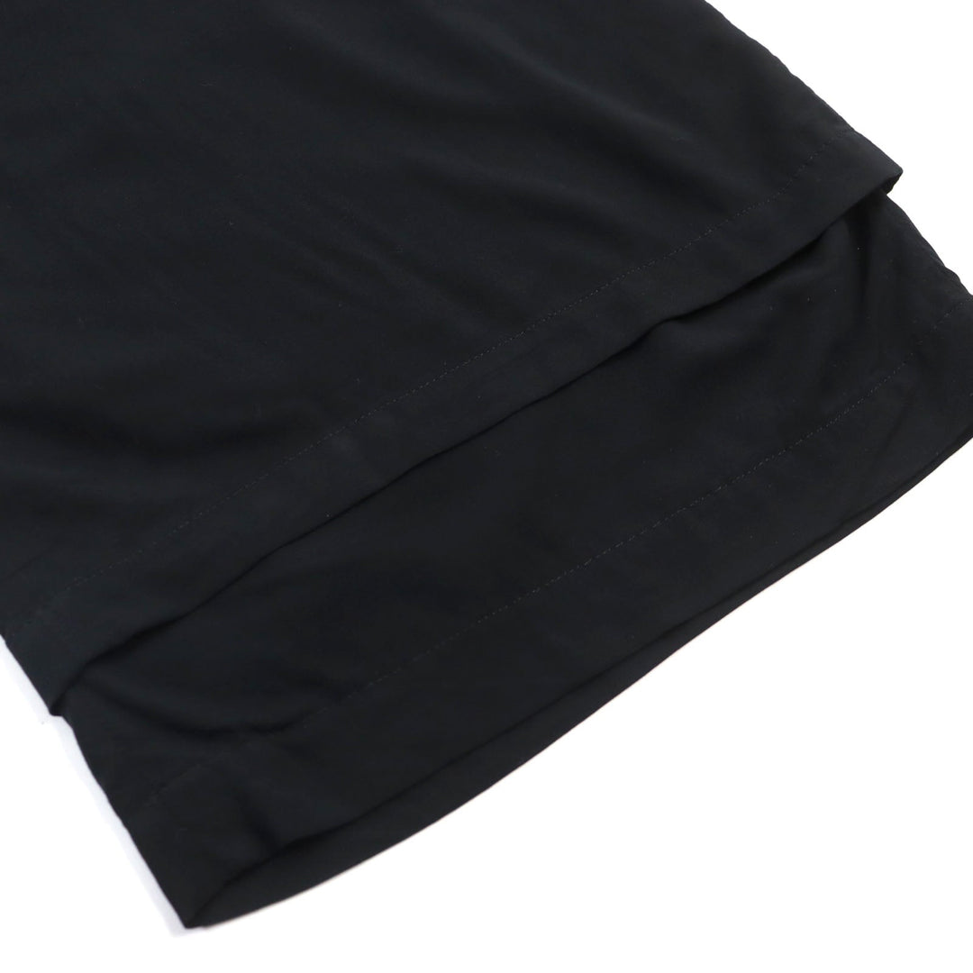 Yohji Yamamoto POUR HOMME Wide pants HW-P72-204 Main: 100% rayon black Rayon Loan 2 Tuck Layered Pants Rayon tuck layered pants mens 5 Used Authentic