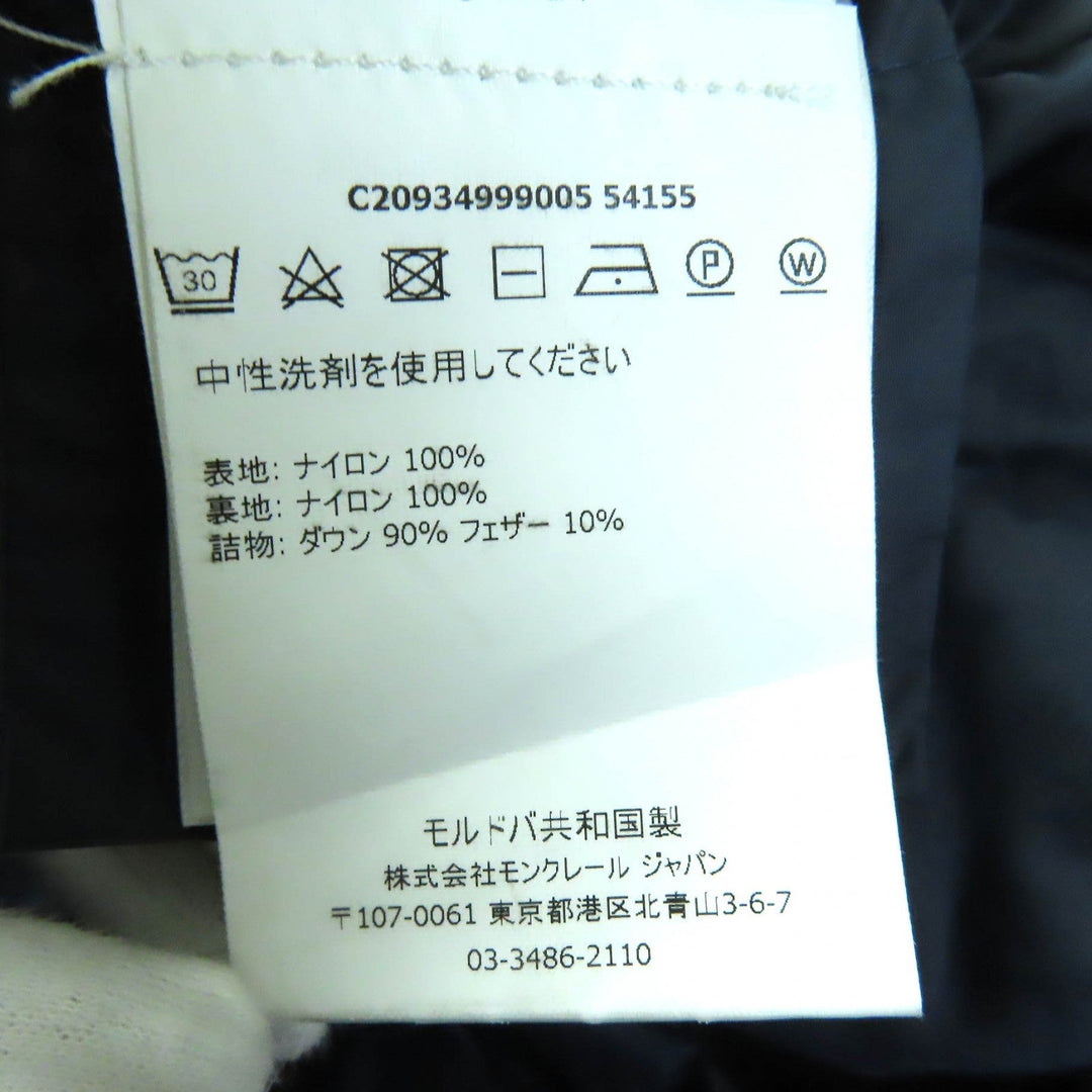 MONCLER down coat Outer: 100% nylon, Lining: 100% nylon, Filling: 90% down, Filling: 10% feather Navy MIRIELON Women 00 Used Authentic