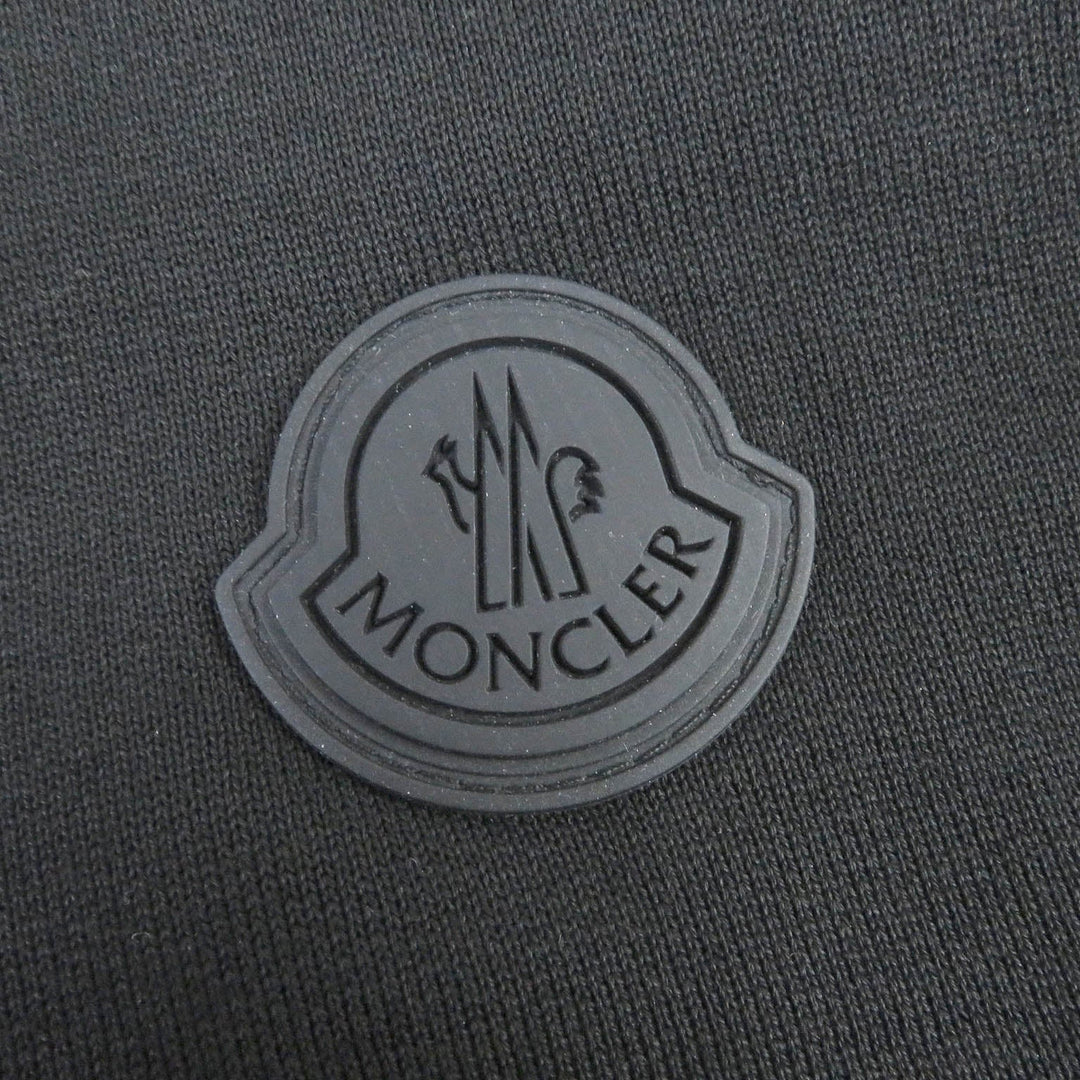 MONCLER sweat Main: 100% cotton, part: 85% polyester, part: 15% cotton black MAGLIA GIROCCOLO Women XS Used Authentic