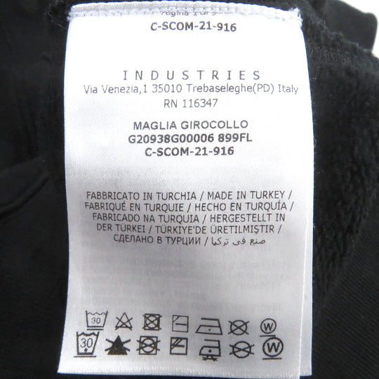 MONCLER sweat Main: 100% cotton, part: 85% polyester, part: 15% cotton black MAGLIA GIROCCOLO Women XS Used Authentic