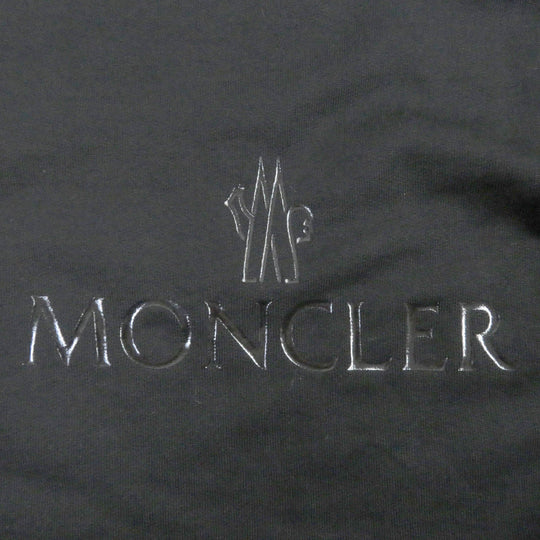MONCLER sweat Main: 100% cotton, part: 85% polyester, part: 15% cotton black MAGLIA GIROCCOLO Women XS Used Authentic