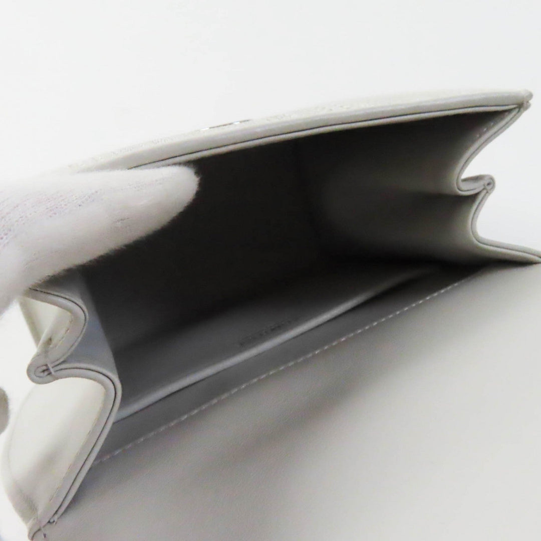 COMTESSE Handbag 7166 Part: Leather, Main: Horsehair Light gray Princess Women Used Authentic