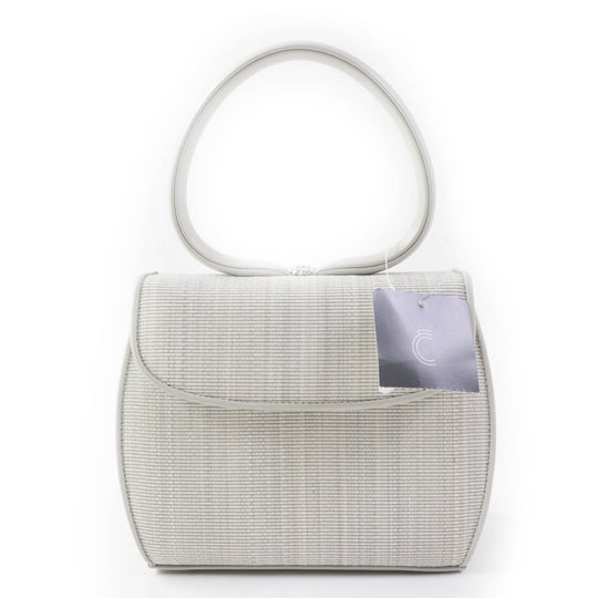 COMTESSE Handbag 7166 Part: Leather, Main: Horsehair Light gray Princess Women Used Authentic