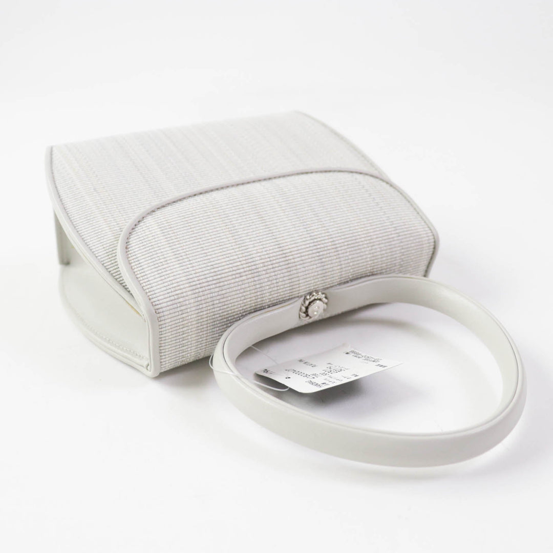 COMTESSE Handbag 7166 Part: Leather, Main: Horsehair Light gray Princess Women Used Authentic