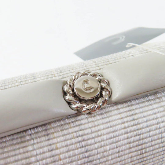 COMTESSE Handbag 7166 Part: Leather, Main: Horsehair Light gray Princess Women Used Authentic