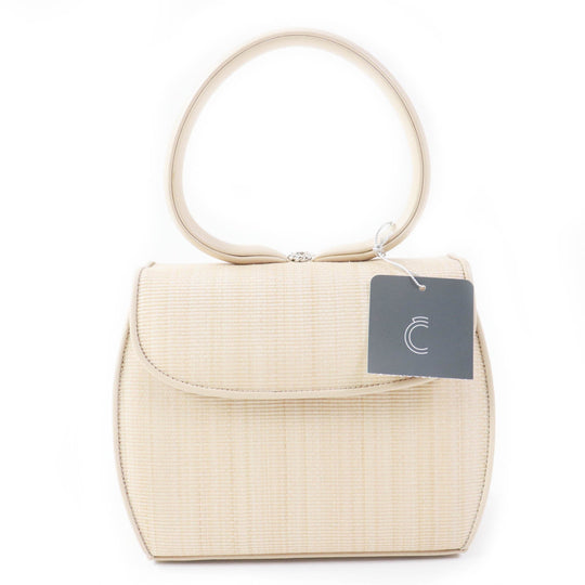 COMTESSE Handbag 7166 Part: Leather, Main: Horsehair beige Princess Women Used Authentic