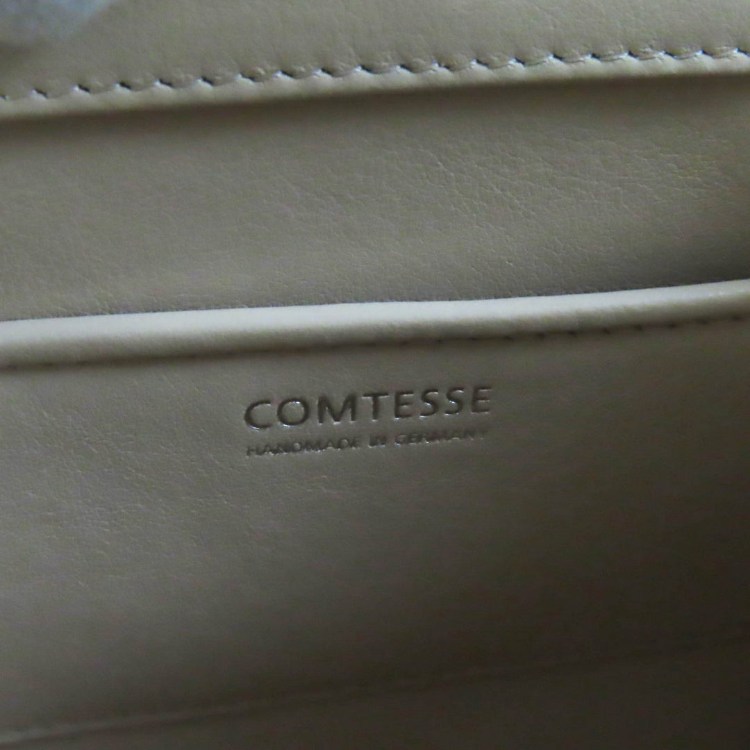 COMTESSE Handbag 7166 Part: Leather, Main: Horsehair beige Princess Women Used Authentic