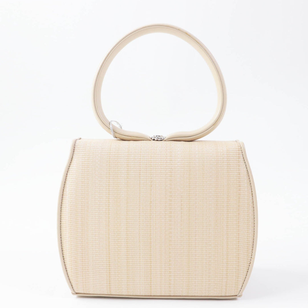 COMTESSE Handbag 7166 Part: Leather, Main: Horsehair beige Princess Women Used Authentic