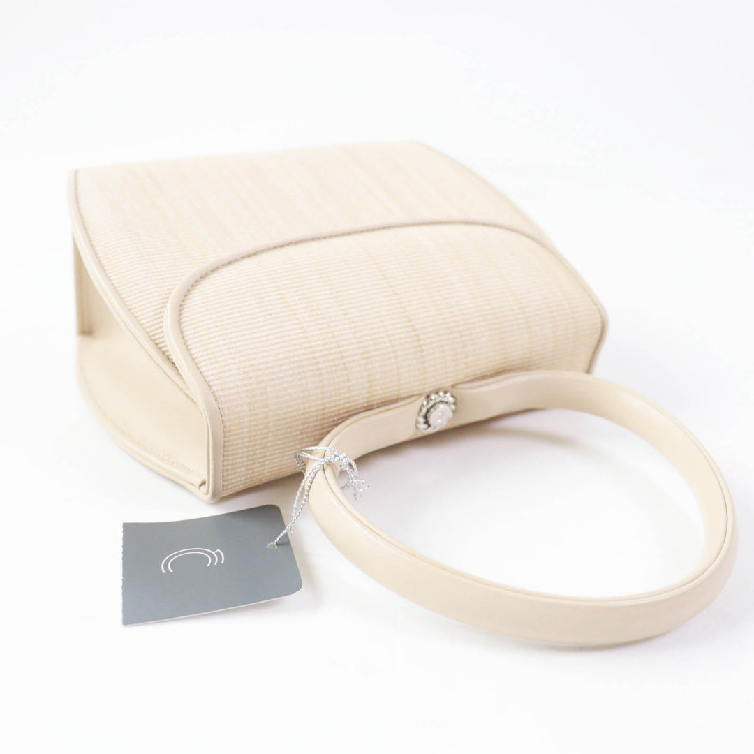 COMTESSE Handbag 7166 Part: Leather, Main: Horsehair beige Princess Women Used Authentic