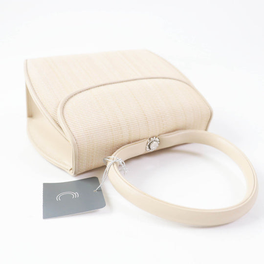 COMTESSE Handbag 7166 Part: Leather, Main: Horsehair beige Princess Women Used Authentic