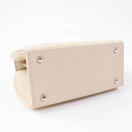 COMTESSE Handbag 7166 Part: Leather, Main: Horsehair beige Princess Women Used Authentic