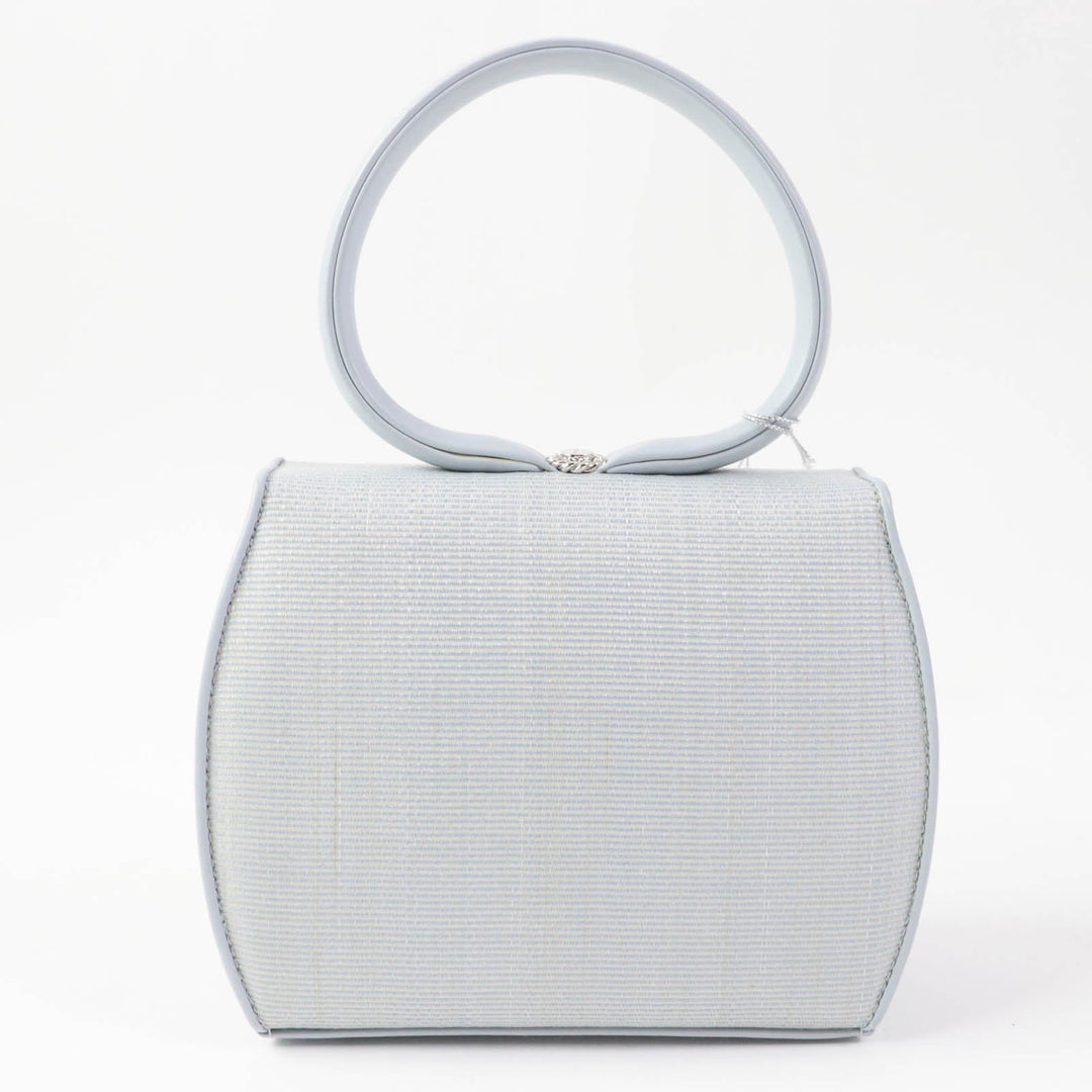 COMTESSE Handbag 7166 Part: Leather, Main: Horsehair Light blue Princess Women Used Authentic