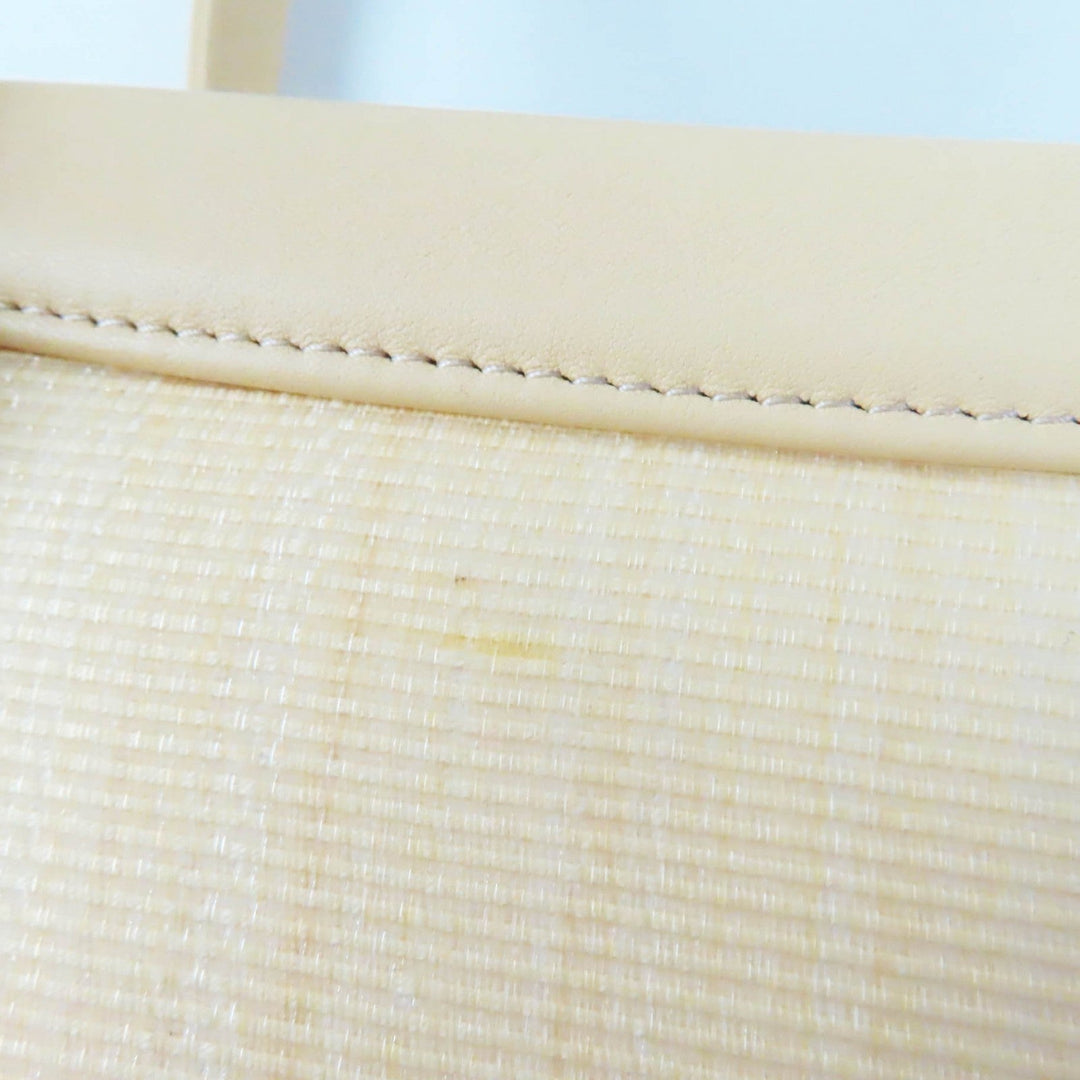 COMTESSE Handbag 7599 Part: Leather, Main: Horsehair yellow Women Used Authentic