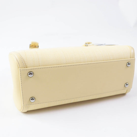 COMTESSE Handbag 7599 Part: Leather, Main: Horsehair yellow Women Used Authentic