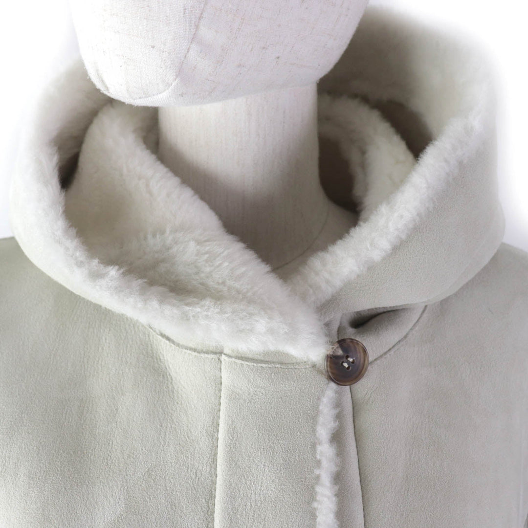 MAX MARA Mouton coat Main: Mouton Light gray Women 42 Used Authentic