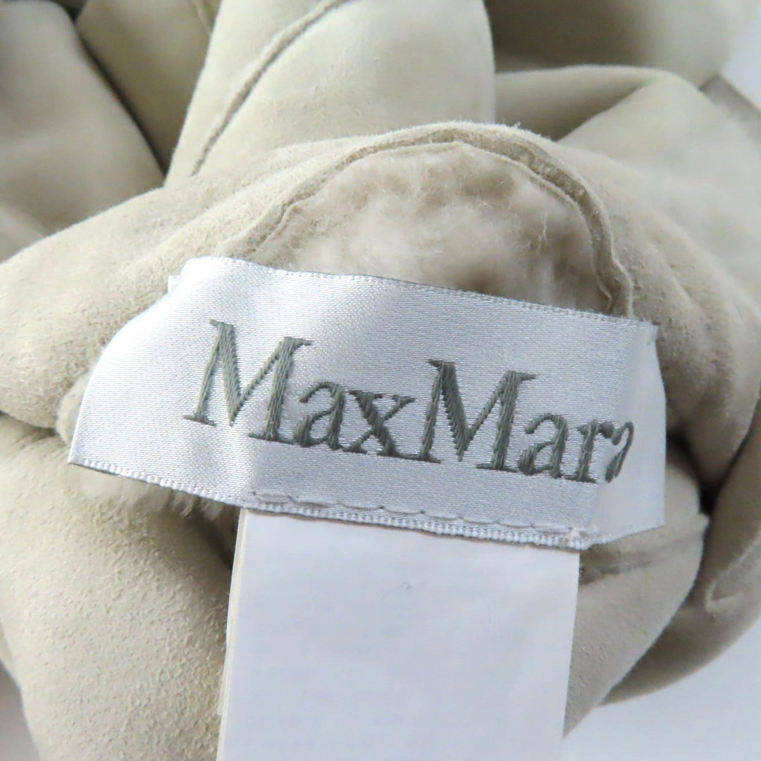MAX MARA Mouton coat Main: Mouton Light gray Women 42 Used Authentic