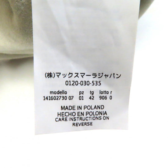 MAX MARA Mouton coat Main: Mouton Light gray Women 42 Used Authentic