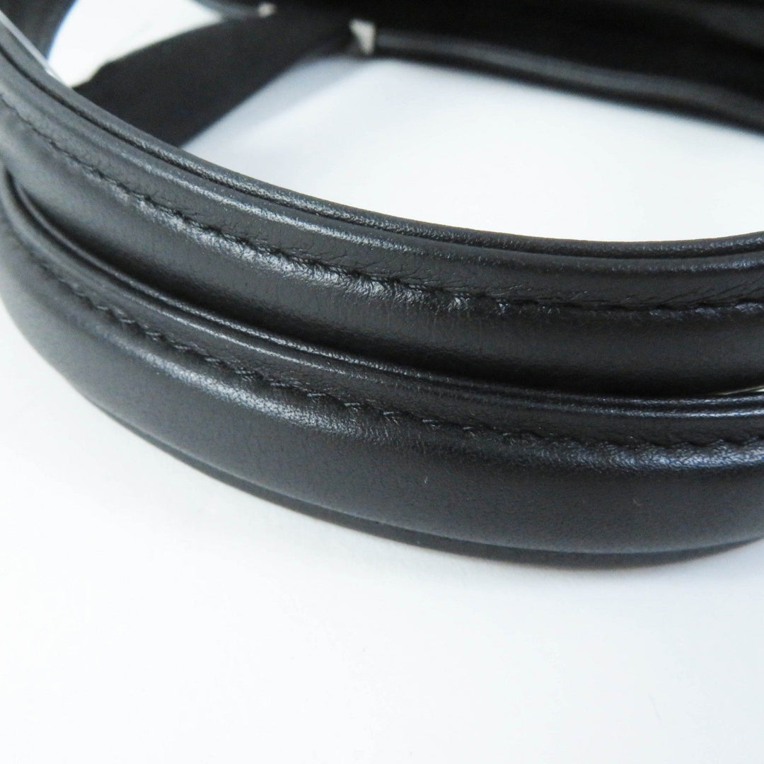 COMTESSE Handbag 7627 Part: Leather, Main: Horsehair black Women Used Authentic