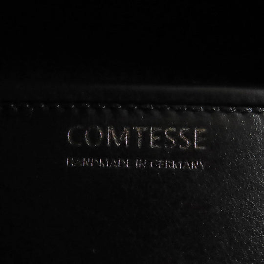 COMTESSE Handbag 7627 Part: Leather, Main: Horsehair black Women Used Authentic