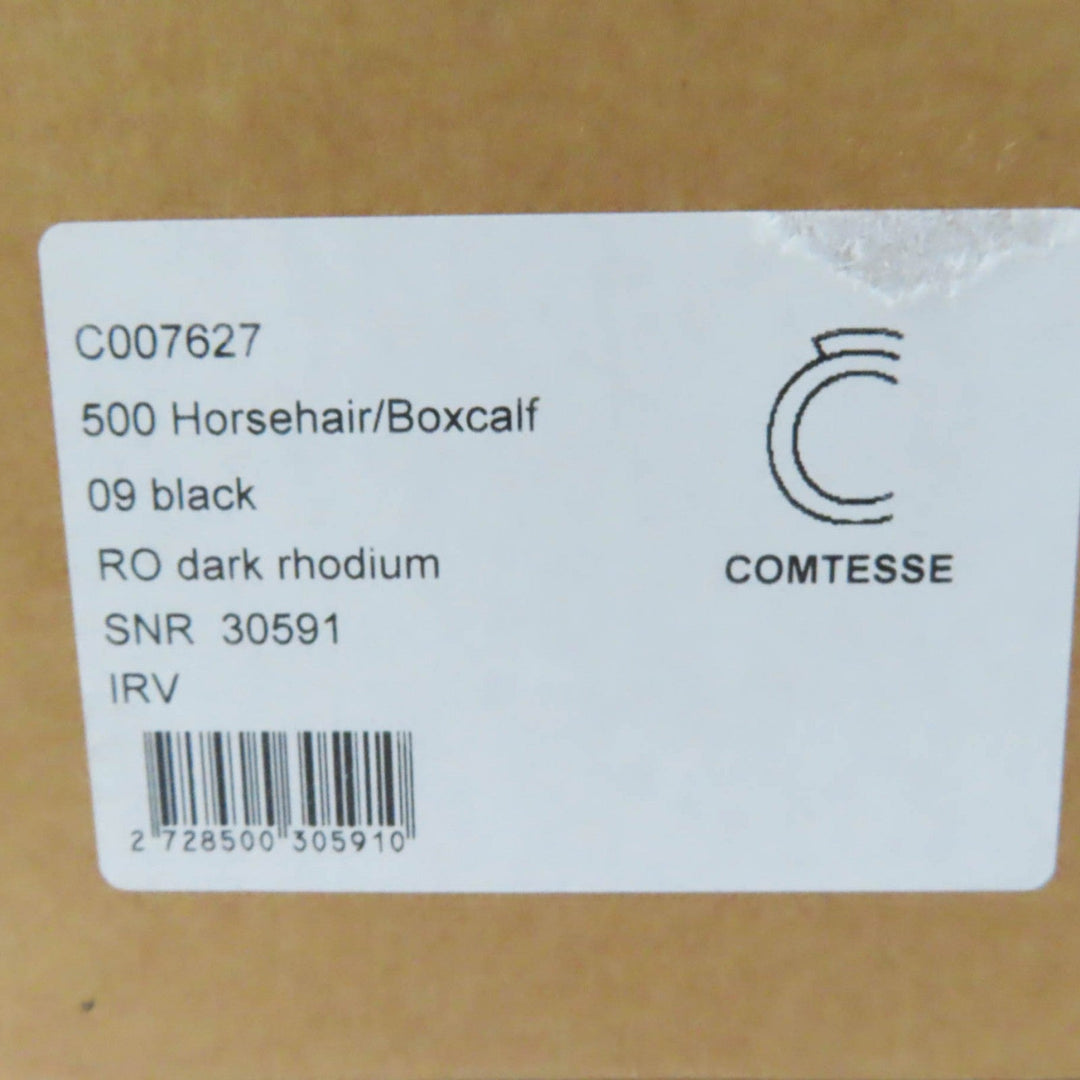 COMTESSE Handbag 7627 Part: Leather, Main: Horsehair black Women Used Authentic