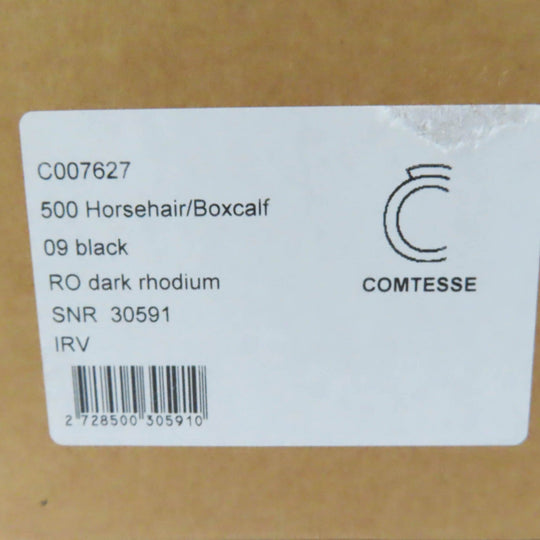 COMTESSE Handbag 7627 Part: Leather, Main: Horsehair black Women Used Authentic