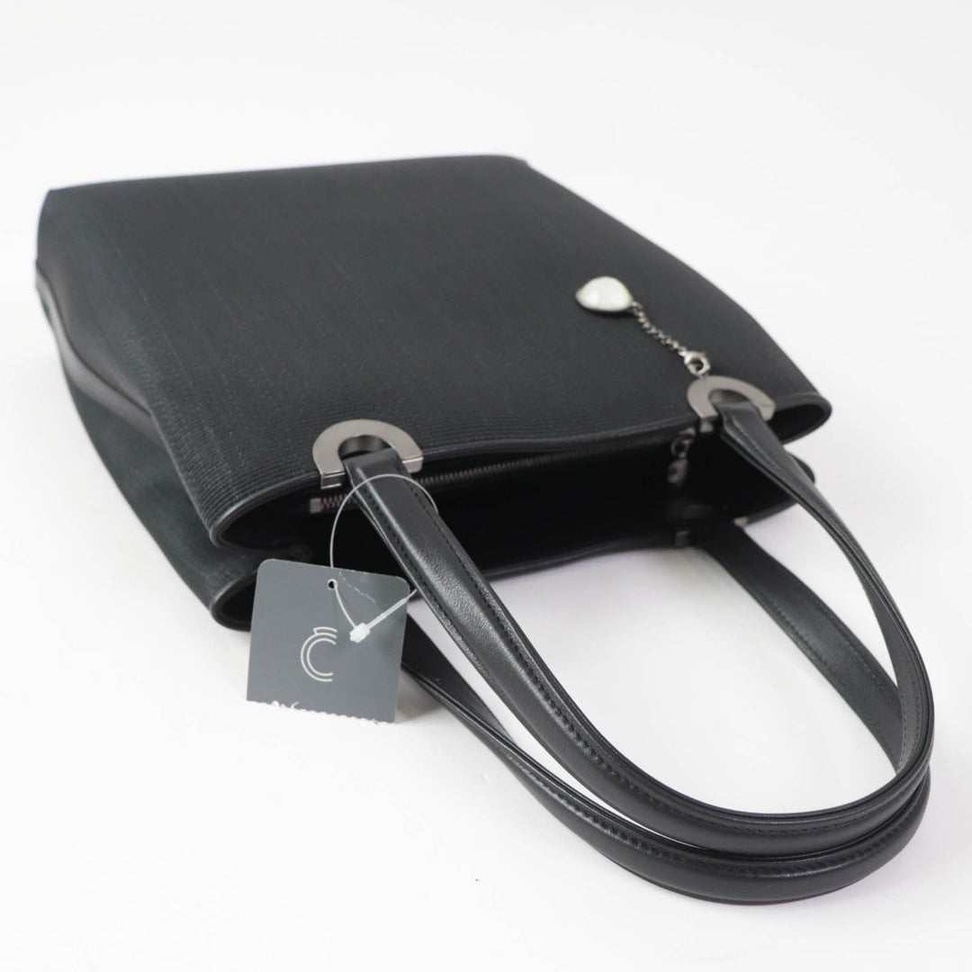 COMTESSE Handbag 7627 Part: Leather, Main: Horsehair black Women Used Authentic