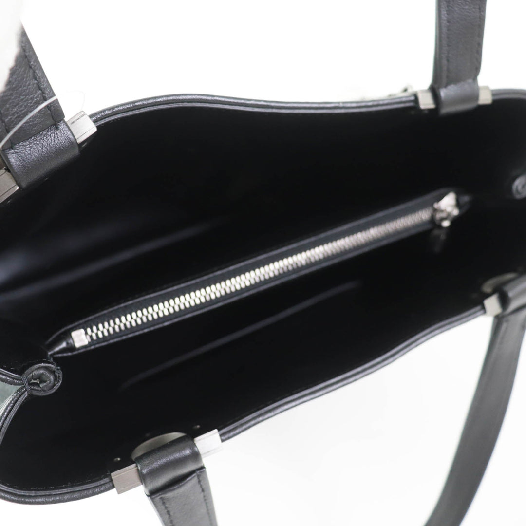 COMTESSE Handbag 7627 Part: Leather, Main: Horsehair black Women Used Authentic