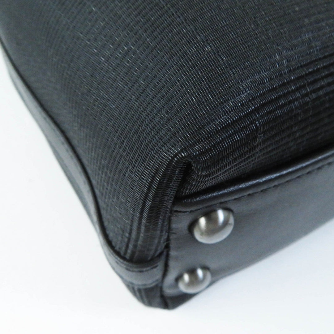 COMTESSE Handbag 7627 Part: Leather, Main: Horsehair black Women Used Authentic