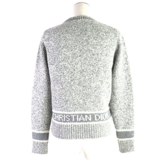 Christian Dior knit 054S01AM303 Outer material: 70% wool, Outer material: 30% cashmere gray Women 38 Used Authentic