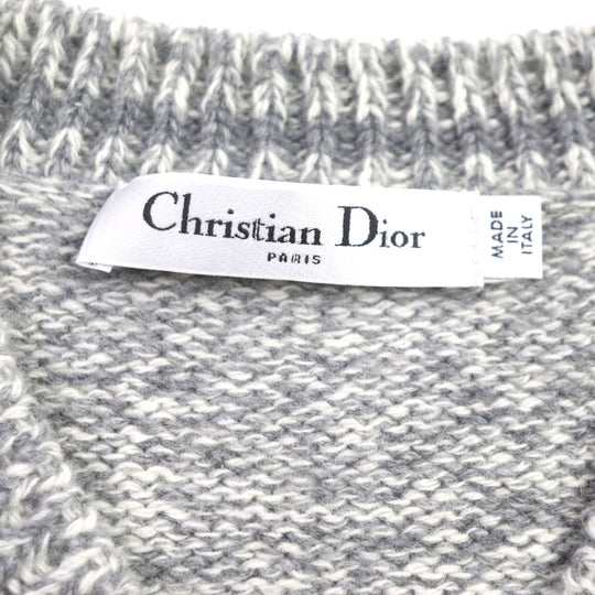 Christian Dior knit 054S01AM303 Outer material: 70% wool, Outer material: 30% cashmere gray Women 38 Used Authentic