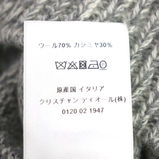 Christian Dior knit 054S01AM303 Outer material: 70% wool, Outer material: 30% cashmere gray Women 38 Used Authentic