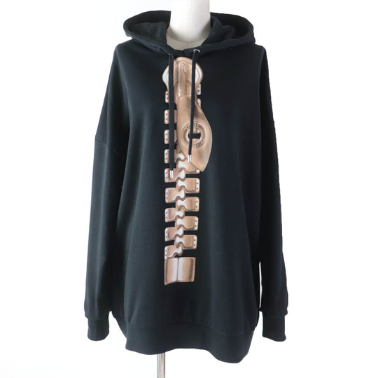 LOUIS VUITTON Hoodie 1ABE1R Main: 100% cotton, part: 94% cotton, part: 6% polyurethane black Women M Used Authentic