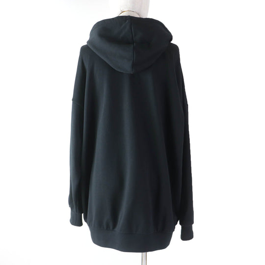 LOUIS VUITTON Hoodie 1ABE1R Main: 100% cotton, part: 94% cotton, part: 6% polyurethane black Women M Used Authentic