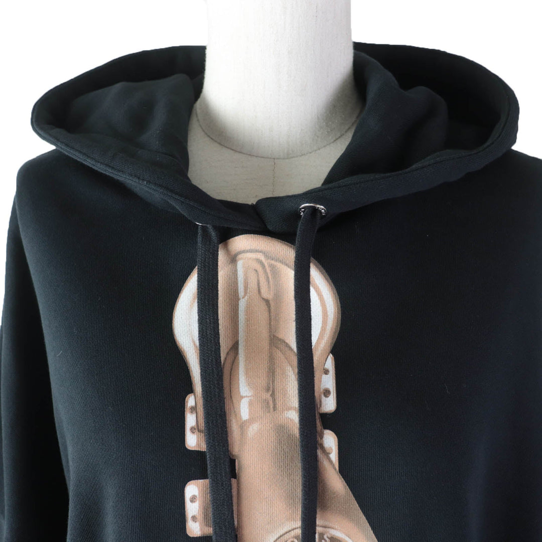 LOUIS VUITTON Hoodie 1ABE1R Main: 100% cotton, part: 94% cotton, part: 6% polyurethane black Women M Used Authentic