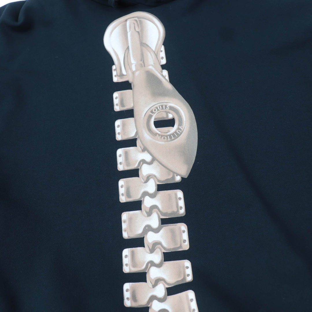 LOUIS VUITTON Hoodie 1ABE1R Main: 100% cotton, part: 94% cotton, part: 6% polyurethane black Women M Used Authentic