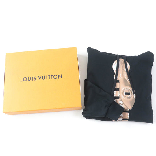 LOUIS VUITTON Hoodie 1ABE1R Main: 100% cotton, part: 94% cotton, part: 6% polyurethane black Women M Used Authentic