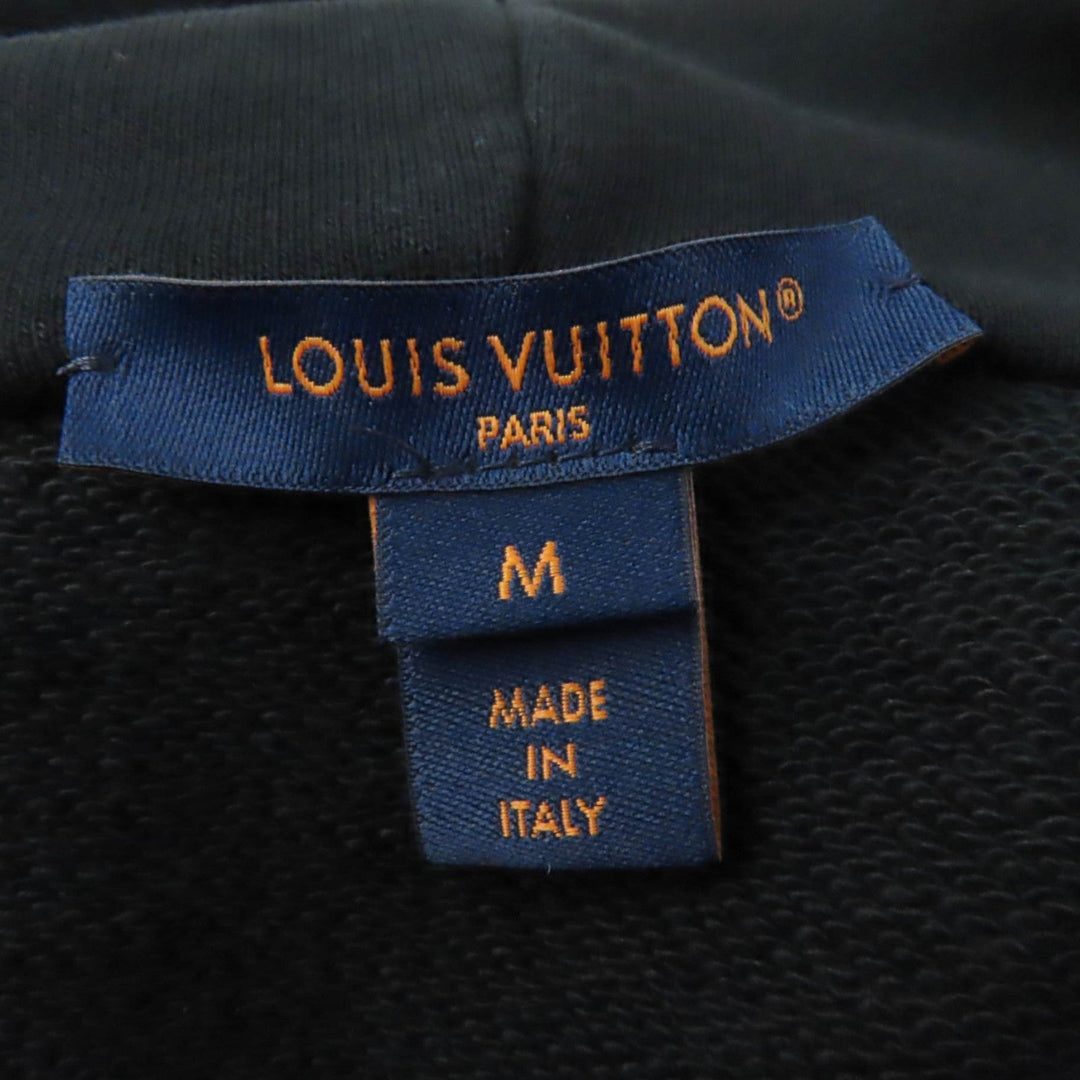 LOUIS VUITTON Hoodie 1ABE1R Main: 100% cotton, part: 94% cotton, part: 6% polyurethane black Women M Used Authentic