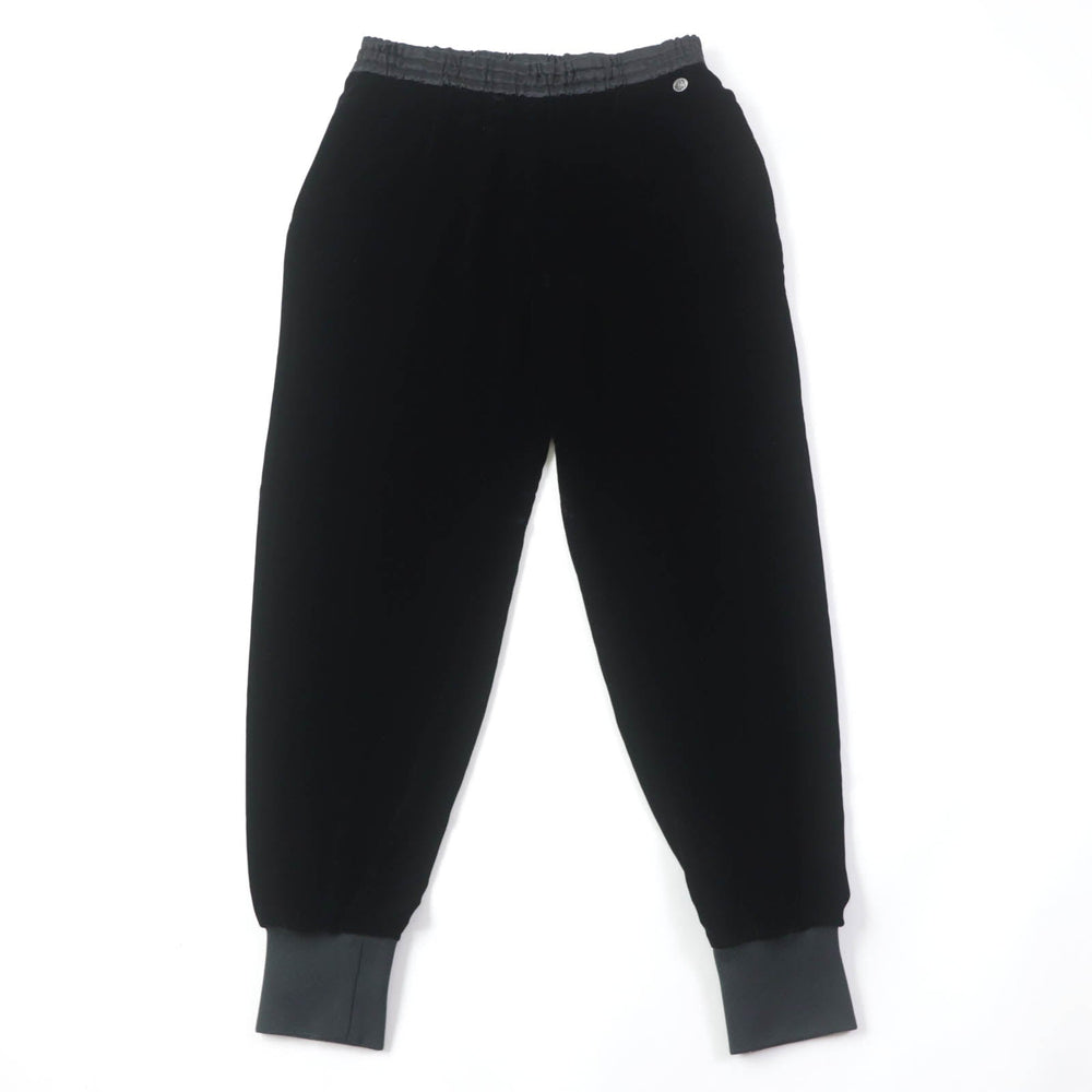 CHANEL Pants P65297 Main: 92% rayon, Main: 8% silk, Part: 86% rayon, Part: 12% polyamide (nylon), Part: 2% elastane (polyurethane), Part: 100% silk black Women 42 Used Authentic