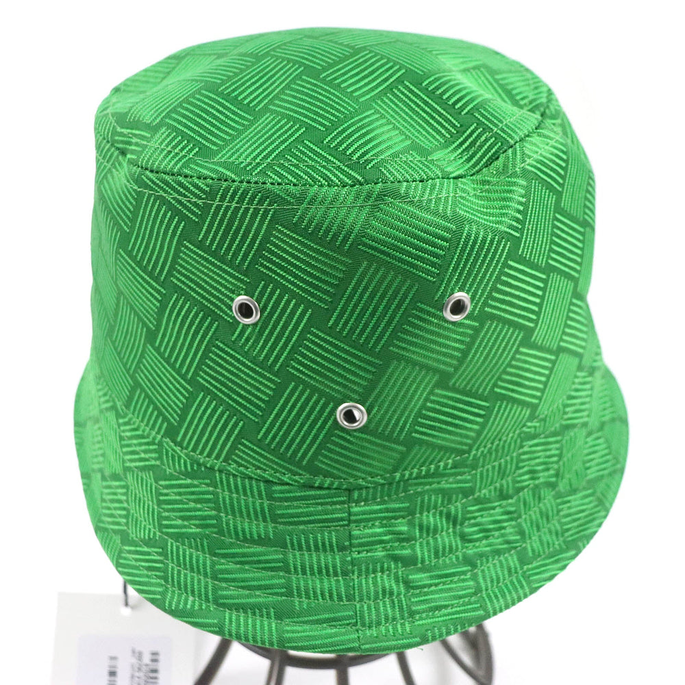 BOTTEGAVENETA hat 692795 Outer: 75% nylon, Outer: 25% polyester, Lining: 100% cotton green mens Used Authentic