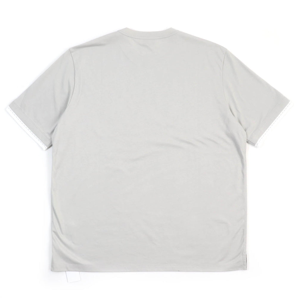 HERMES Short sleeve T-shirt Main: 100% cotton Light gray mens L Used Authentic