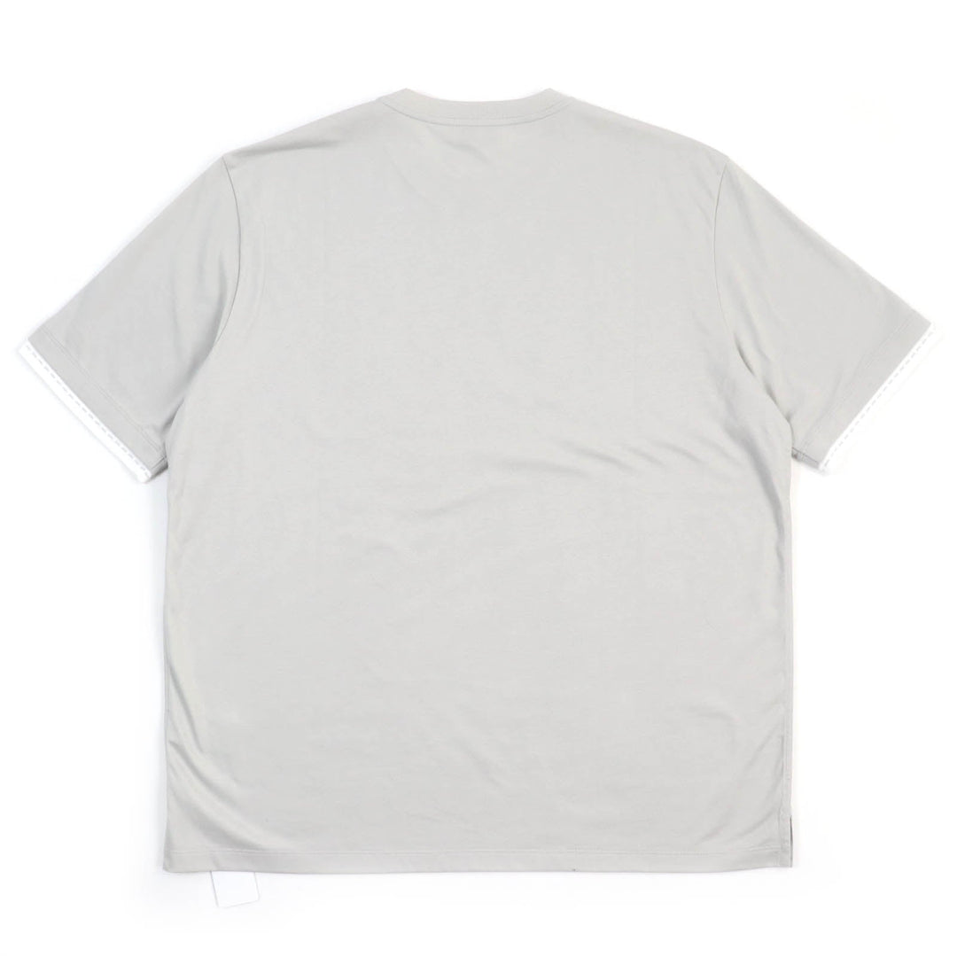 HERMES Short sleeve T-shirt Main: 100% cotton Light gray mens L Used Authentic