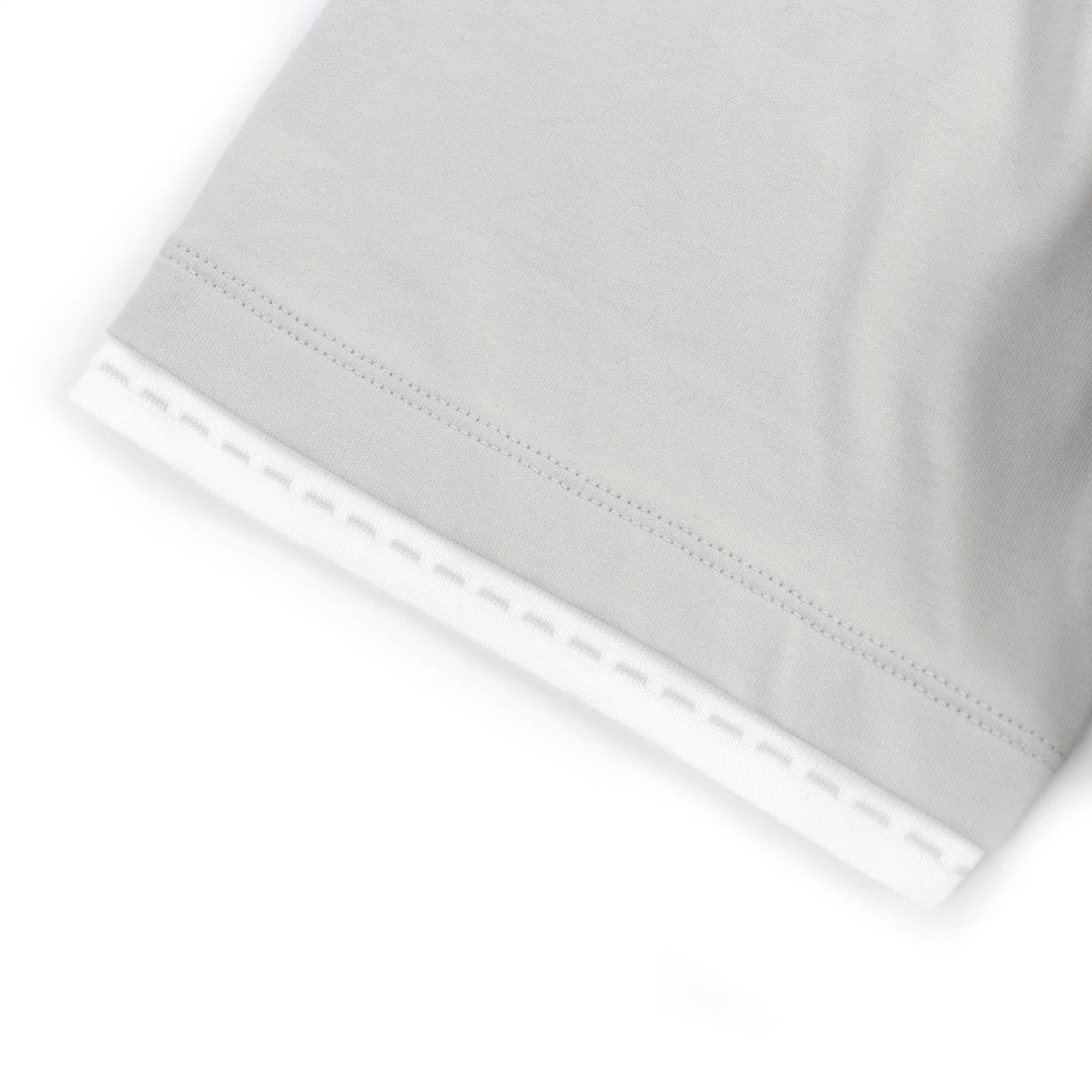 HERMES Short sleeve T-shirt Main: 100% cotton Light gray mens L Used Authentic
