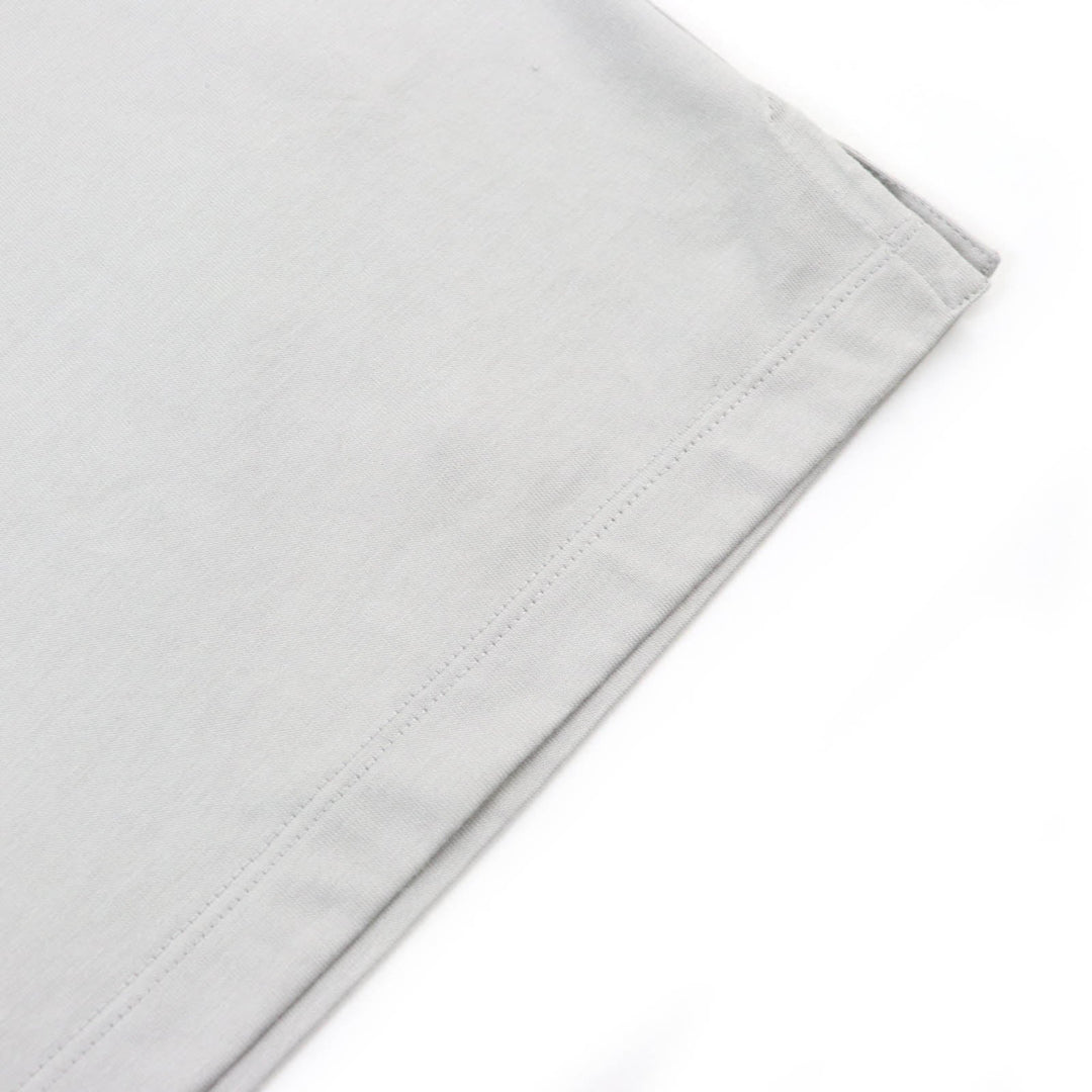 HERMES Short sleeve T-shirt Main: 100% cotton Light gray mens L Used Authentic