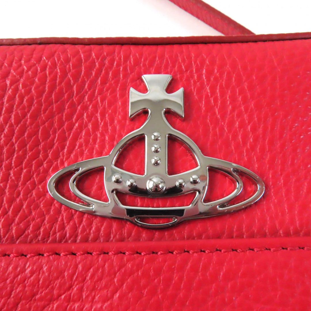 Vivienne Westwood Shoulder Bag Main: Leather Red Rachel Women Used Authentic