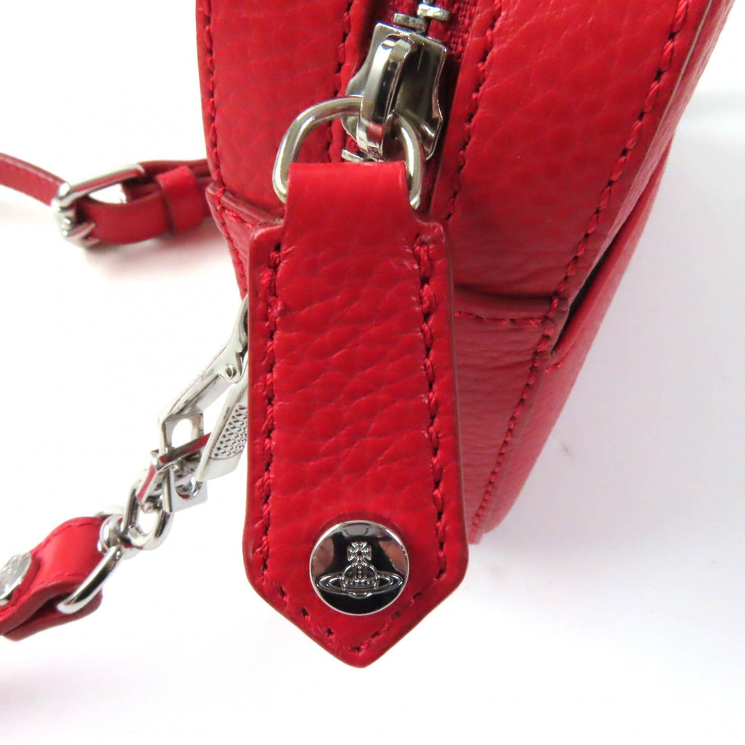 Vivienne Westwood Shoulder Bag Main: Leather Red Rachel Women Used Authentic